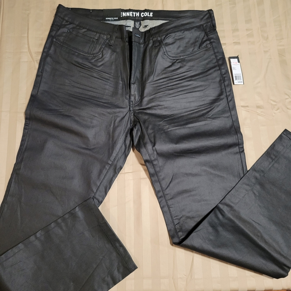 Kenneth Cole Men's Sleek Dark Gray Jeans